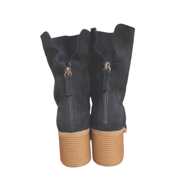 NEW Sun & Stone Lyraa Booties Women's Black Suede Ankle Boots Size 8.5 - Picture 9 of 13